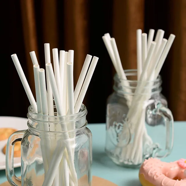 Paper Straws – Sog-Resistant & Eco-Friendly 6mm x 200mm, 50 pcs