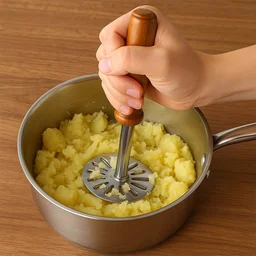 Paubhaji Masher – Ergonomic Stainless Steel | GripChef