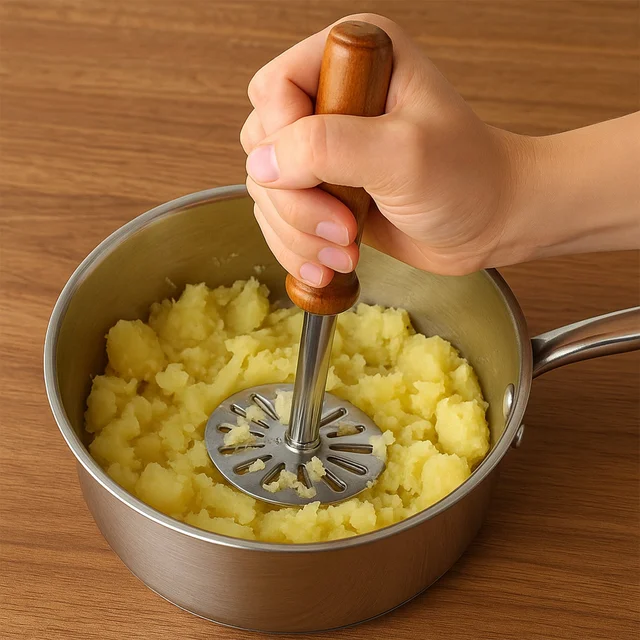 Paubhaji Masher – Ergonomic Stainless Steel | GripChef