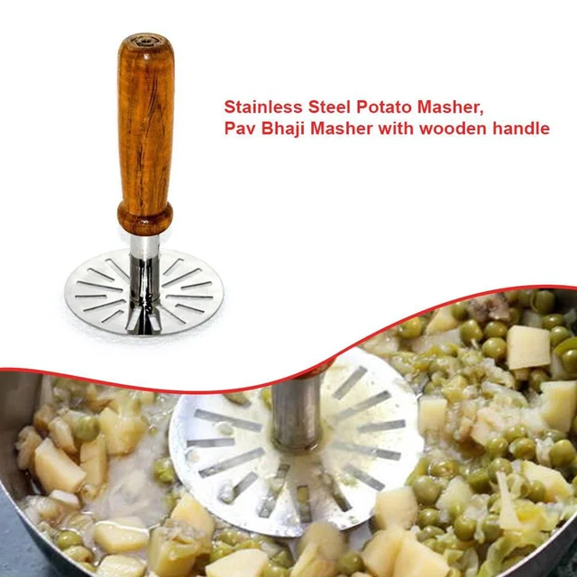 Paubhaji Masher – Ergonomic Stainless Steel | GripChef