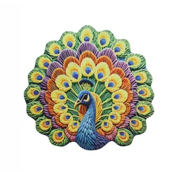 Peacock Design Floor Mat – Vibrant and Soft Home Decor