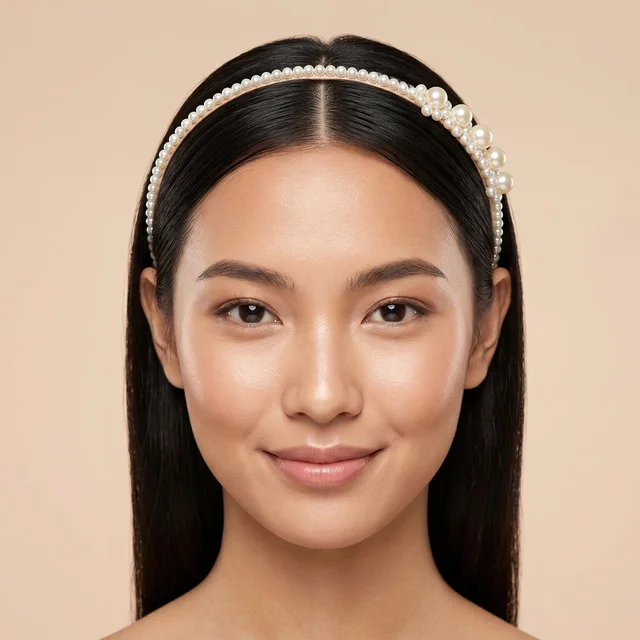 Pearl Beaded Headband – Elegant and Lightweight for Daily & Party Wear