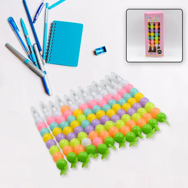 Pearl Gel Pen Set – Multicolor Moti Pens for Kids (12 Pc) | Writezo