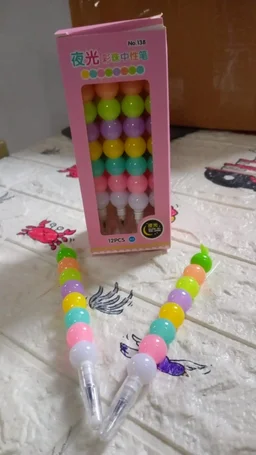 Pearl Gel Pen Set – Multicolor Moti Pens for Kids (12 Pc) | Writezo