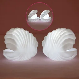 Pearl Shell Night Lamp – Elegant LED Decor | Indo Glow