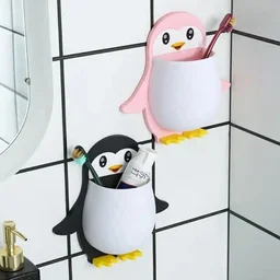 Penguin Storage Box – Wall Mount Organizer for Remote & Toothbrush | VoltDesk