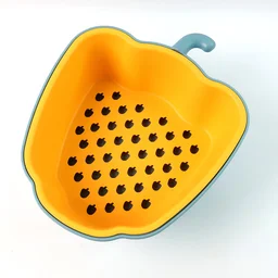 Pepper Shape Washing Bowl – 2-in-1 Draining & Serving Set