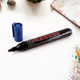 Permanent Blue Marker Pens – Vibrant, Waterproof 12-Pack