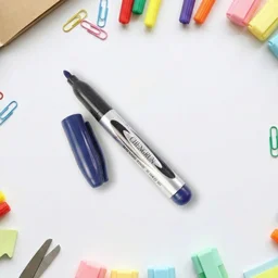 Permanent Marker Pen – Bold Blue Ink with Quick-Dry Formula