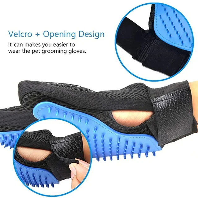 Pet Deshedding Glove – Gentle Grooming | Velvet Wipe