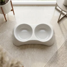 Pet Double Bowl Feeder – Anti-Slip Design for Easy Feeding