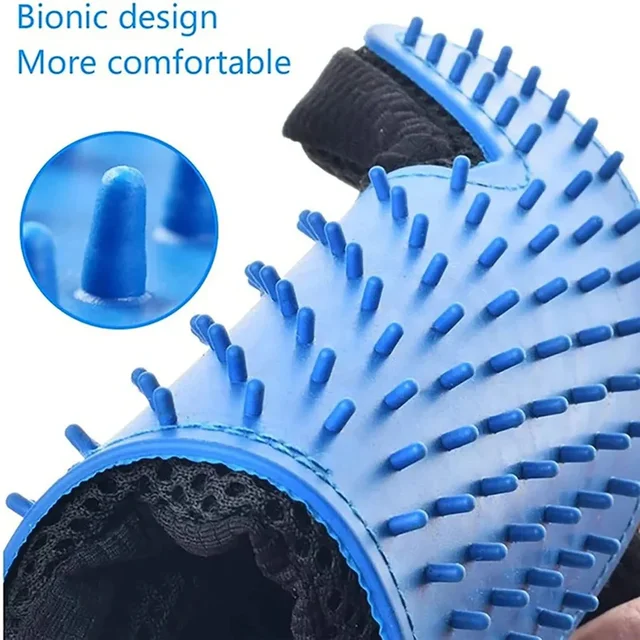 Pet Grooming Deshedding Glove – Gentle Fur Removal & Massage
