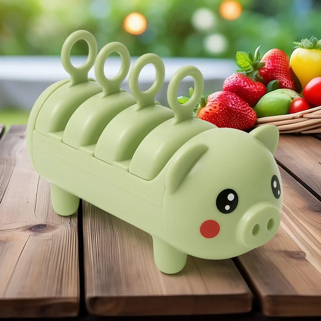 Pig Shape Ice Mold – 4-Cup BPA-Free Tray for Kulfi | Indo Glow
