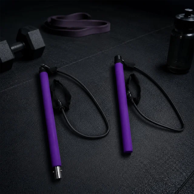 Pilates Bar with Resistance Bands – Full-Body Home Workout Kit