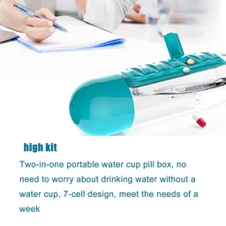 Pill Organizer Water Bottle 600ml – Travel Friendly | Own Hydrate