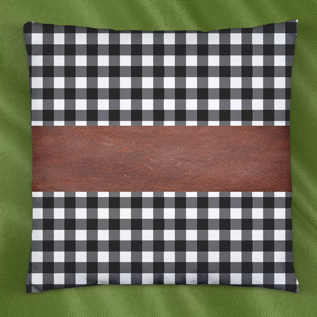 Pillow Covers – Leather & Cotton, 19x12 Inch (2 Pc) | Styleva