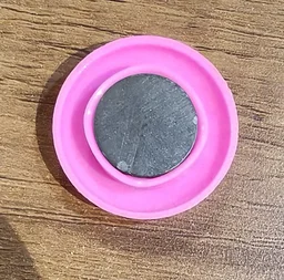 Pink Board Magnet Button – Durable 30mm Plastic Circle