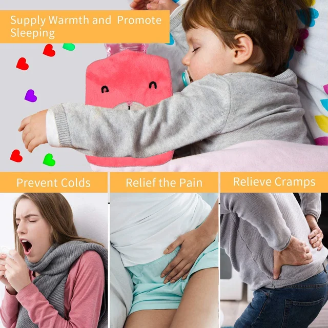 Pink Hot Water Bag – Pain Relief & Warmth | Velvet Wellness