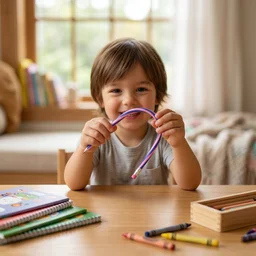Pink Kids Stationery Set – 4-in-1 School Essentials
