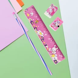 Pink Kids Stationery Set – 4-in-1 School Essentials