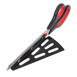 Pizza Cutter Scissors – Stainless Steel with Removable Spatula | Quickslice