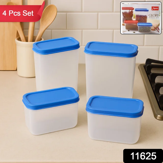 Plastic Airtight Storage Containers – 4-Pc Kitchen Set