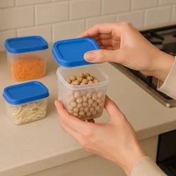 Plastic Airtight Storage Containers – 4-Pc Kitchen Set