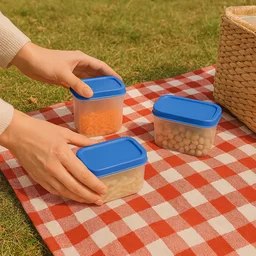 Plastic Airtight Storage Containers – 4-Pc Kitchen Set