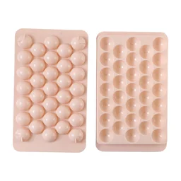 Plastic Ball Ice Cube Tray – Durable & Easy Release with Lid