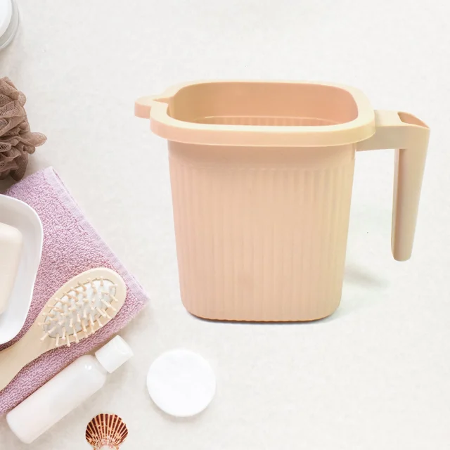 Plastic Bath Mug Set – Square, 1000ml (4 Pc) | Mini Bubbles