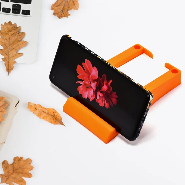 Plastic Business Card & Mobile Holder – Space-Saving Desk Organizer