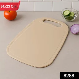 Plastic Chopping Board 34x23 cm – Durable, Non-Slip with Handle