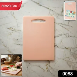 Plastic Chopping Board with Handle Grip – Compact 30x20cm