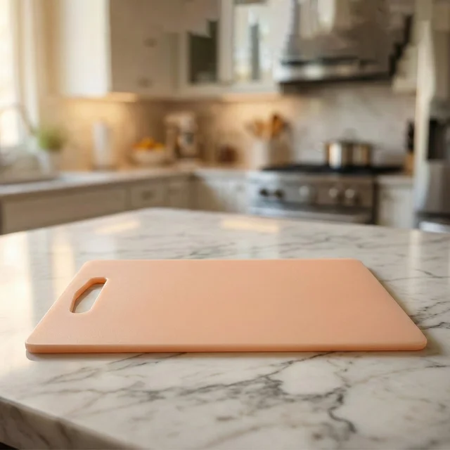 Plastic Chopping Board with Handle Grip – Compact 30x20cm