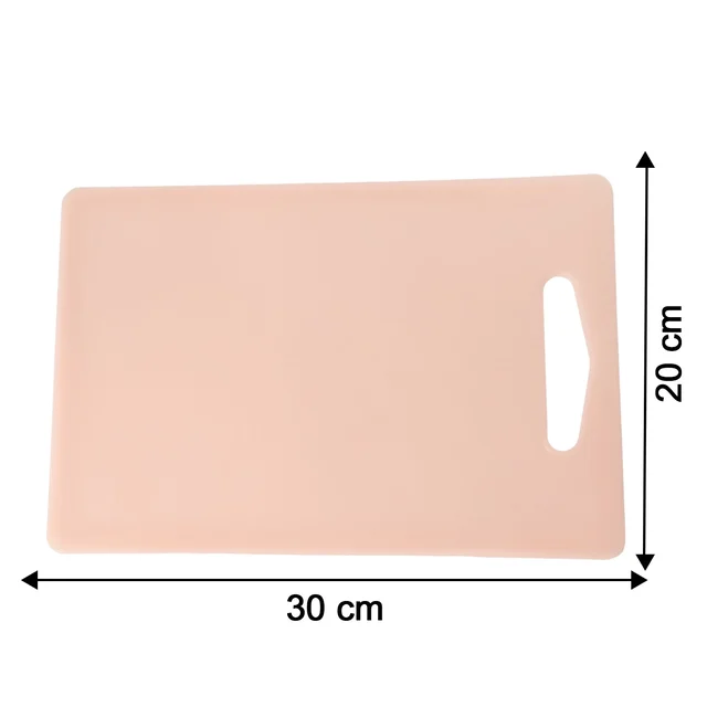 Plastic Chopping Board with Handle Grip – Compact 30x20cm