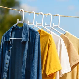 Plastic Clothes Hangers – Durable & Space-Saving Set of 6