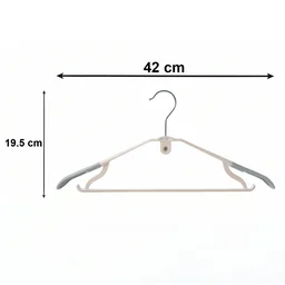 Plastic Clothes Hangers Set – Space-Saving & Non-Slip Design