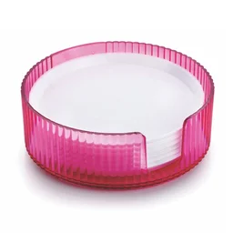 Plastic Coasters Set of 6 – Spill Protection for Tables | Tidy Table