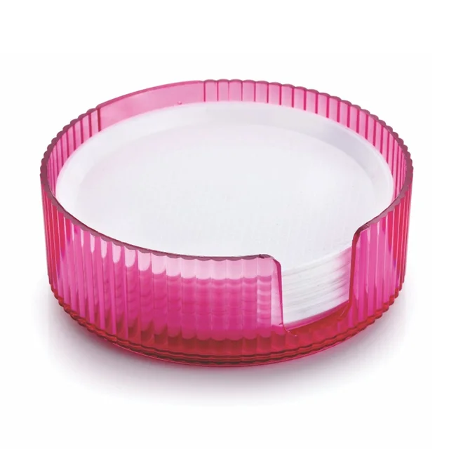 Plastic Coasters Set of 6 – Spill Protection for Tables | Tidy Table