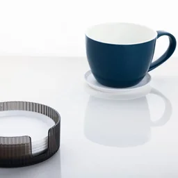 Plastic Coasters Set of 6 – Spill Protection for Tables | Tidy Table