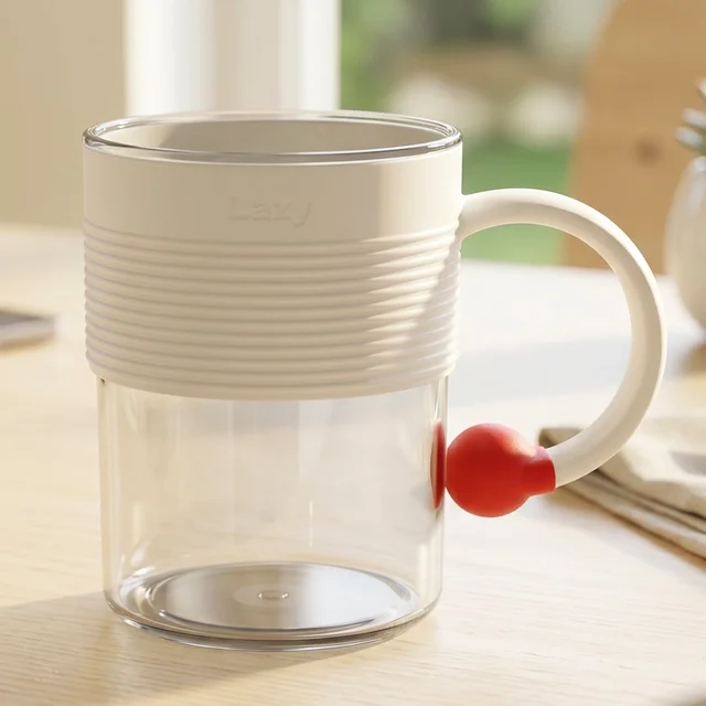 Plastic Coffee Mug – Unbreakable with Ring Handle Anti-Slip Grip