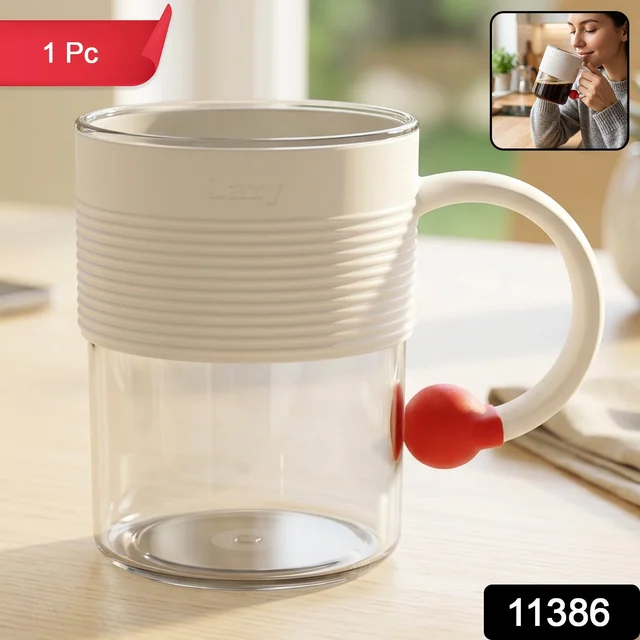 Plastic Coffee Mug – Unbreakable with Ring Handle Anti-Slip Grip