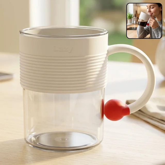 Plastic Coffee Mug – Unbreakable with Ring Handle Anti-Slip Grip