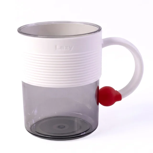 Plastic Coffee Mug – Unbreakable with Ring Handle Anti-Slip Grip