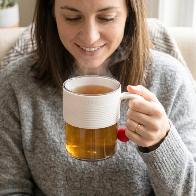 Plastic Coffee Mug – Unbreakable with Ring Handle Anti-Slip Grip