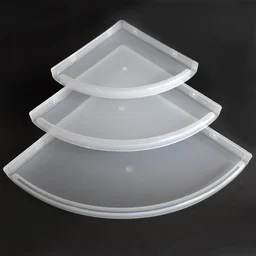 Plastic Corner Shelf Set – 3 Pcs Wall Mounted | Bathora
