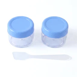 Plastic Cosmetic Jar Set – Refillable Travel Containers for Creams