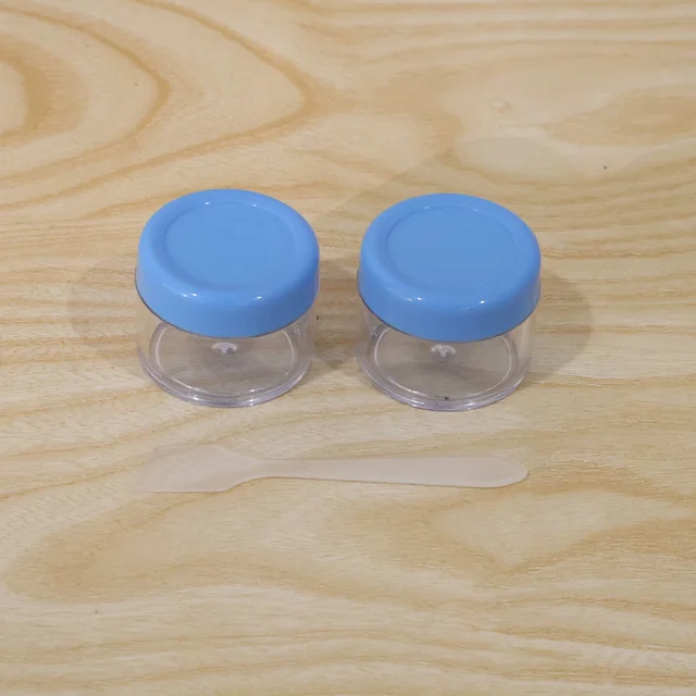 Plastic Cosmetic Jar Set – Refillable Travel Containers for Creams