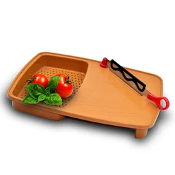 Plastic Cutting Board – Non-Slip with Holder |