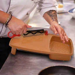 Plastic Cutting Board – Non-Slip with Holder |